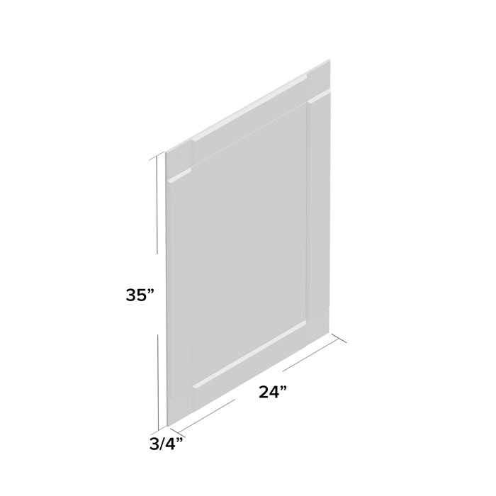 Brayden Studio® Glass Rectangle Wall Mirror & Reviews Wayfair